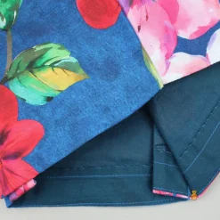 Discount Adorable Bow Enhanced Floral Printed Navy Blue Top And Lehenga Ethnic Wear | Lehengas & Ghagras