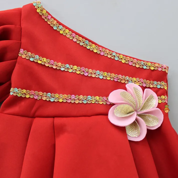 Sale Adorable High Low Lace Detailed Dress With Sling Bag Dresses & Sets | Dresses
