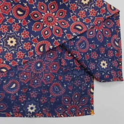 Sale Ajrakh Printed Patch Pocket Detail Kurta BOY Indian Ethnic Wear | Kurtas