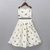 Discount Animal Embroidered Stylish Tie Knot Strap Top And Lehenga Twinning Sets | Ethnic Wear