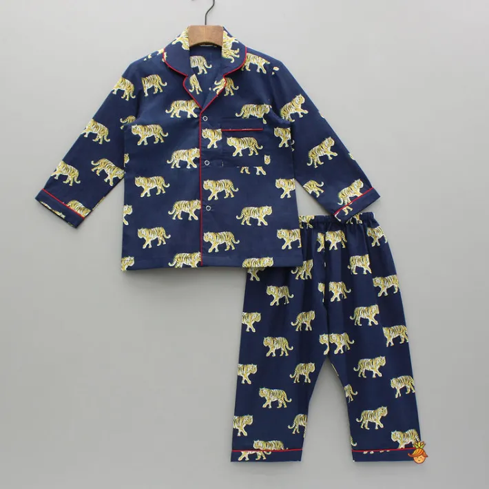 Sale Animal Printed Blue Cotton Sleepwear BOY Sleep Wear | Sleepwear