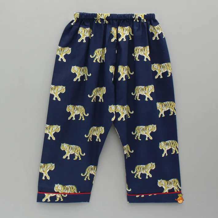 Sale Animal Printed Blue Cotton Sleepwear BOY Sleep Wear | Sleepwear