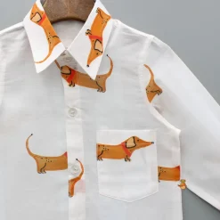 Best Animal Printed White Shirt BOY Shirts & Tees