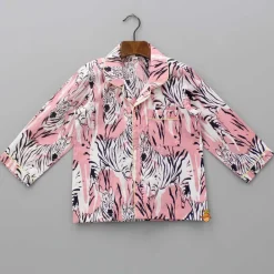 Online Animal-Printed Notched Collar Sleepwear BOY Sleep Wear | Sleepwear