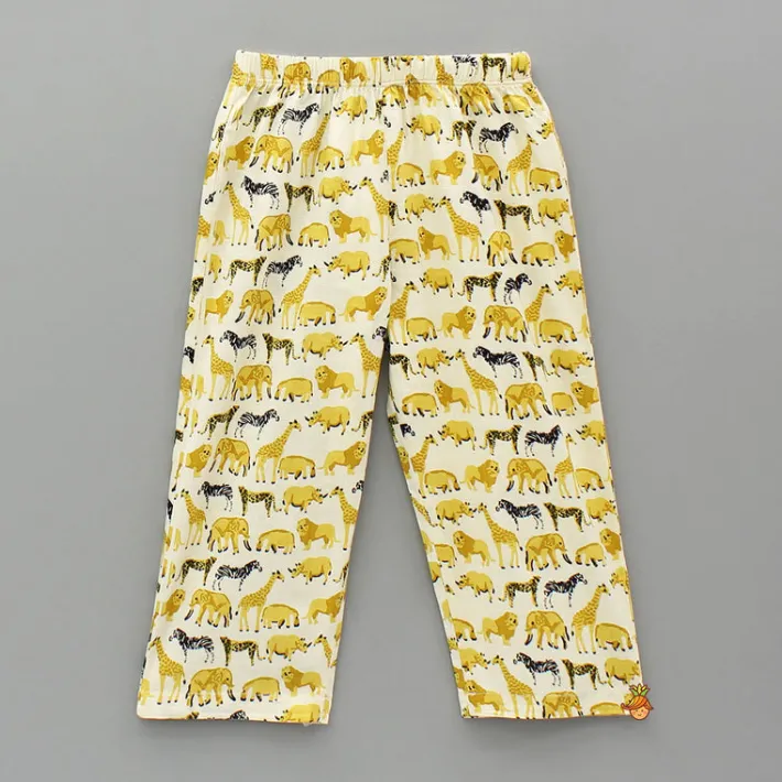 Outlet Animals Printed Top And Pyjama BOY Sleep Wear | Sleepwear