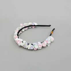 Sale Artificial Flowers Embellished Hairband Hair Accessories | Hair Bands