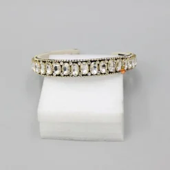 Outlet Artificial Stones Embellished Brown Hairband Hair Accessories | Hair Bands