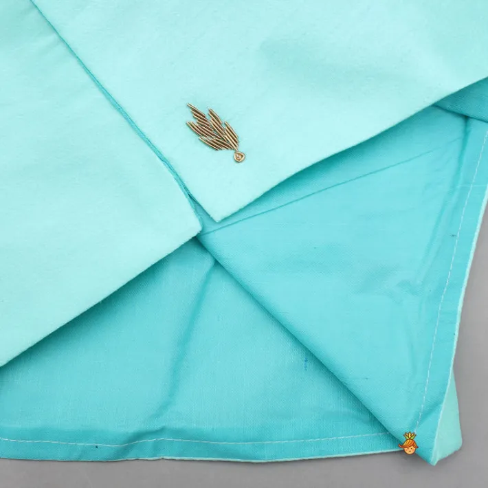 Clearance Asymmetric And Embroidered Kurta With Churidar BOY Indian Ethnic Wear | Ethnic Sets