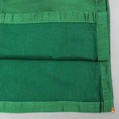 Clearance Attached Brocade Flap Green Kurta And Pyjama BOY Twinning Sets | Indian Ethnic Wear