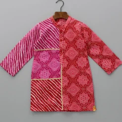 Best Bandhani And Leheriya Printed Kurta With Pyjama BOY Indian Ethnic Wear | Ethnic Sets