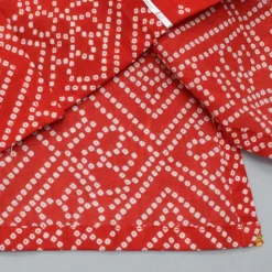 Fashion Bandhani Printed Red Kurta And Pyjama BOY Twinning Sets | Indian Ethnic Wear