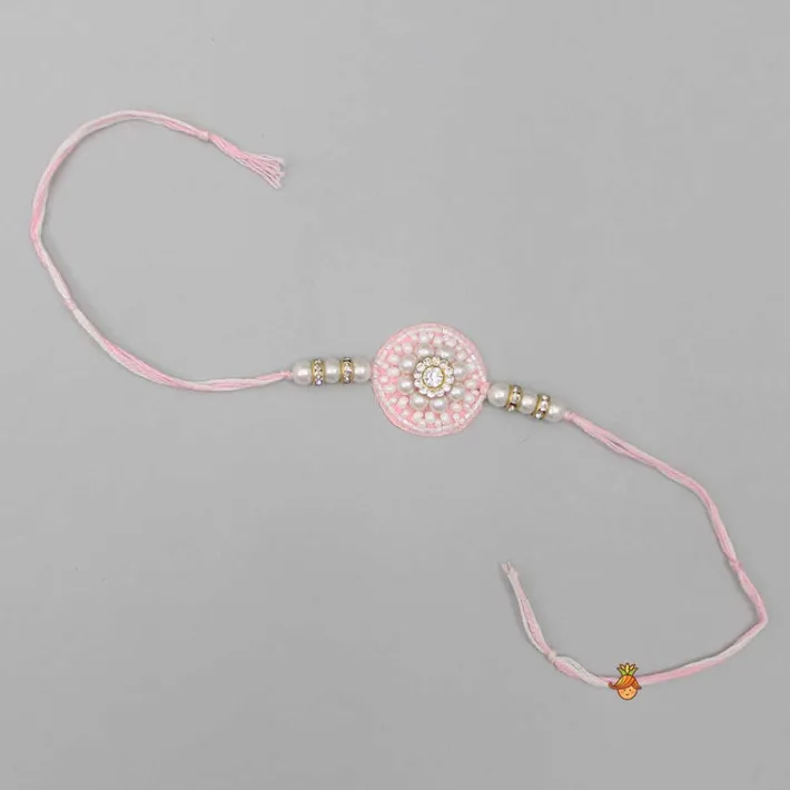 New Beaded Pink Rakhi BOY Rakhis | Rakhis