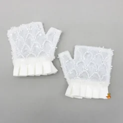 Hot Beaded Puff Sleeve Sequin Dress With Matching Bow Hair Clip And Gloves Dresses & Sets | Dresses