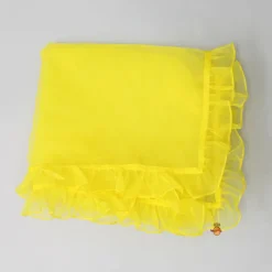 Outlet Beaded Yellow Top And Shibori Printed Lehenga With Ruffle Dupatta Twinning Sets | Ethnic Wear