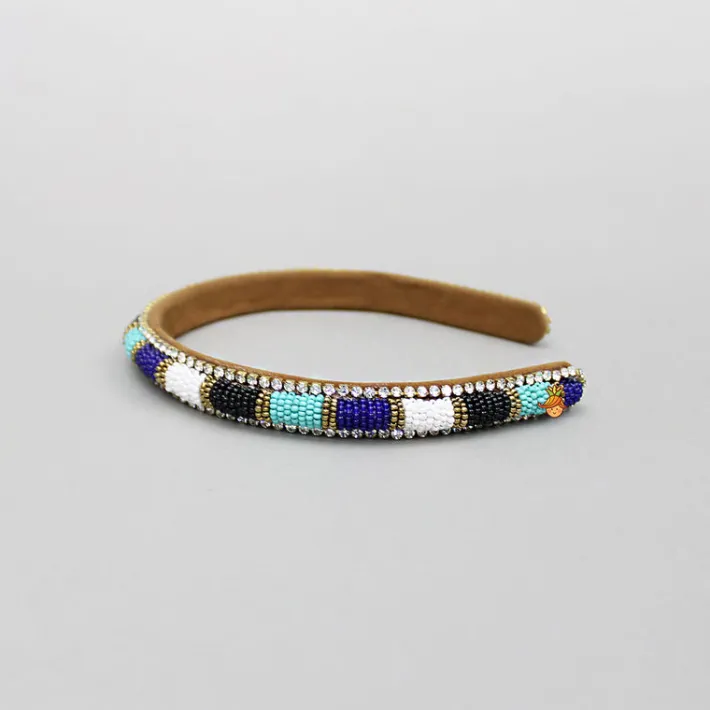 Outlet Beads And Artificial Stones Studded Hairband Hair Accessories | Hair Bands