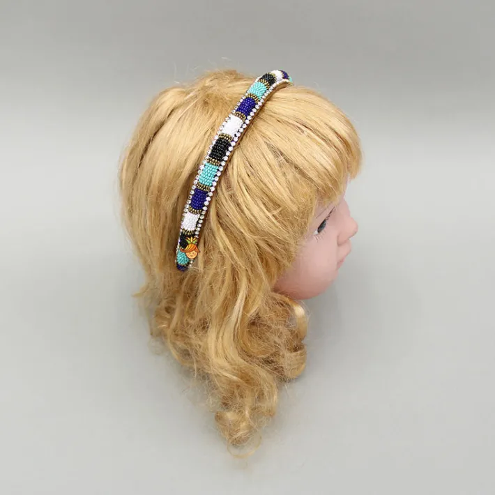 Outlet Beads And Artificial Stones Studded Hairband Hair Accessories | Hair Bands