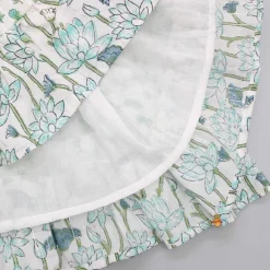 Clearance Beads Hand Embroidered Yoke Tie Up Straps Dress Twinning Sets | Dresses & Sets