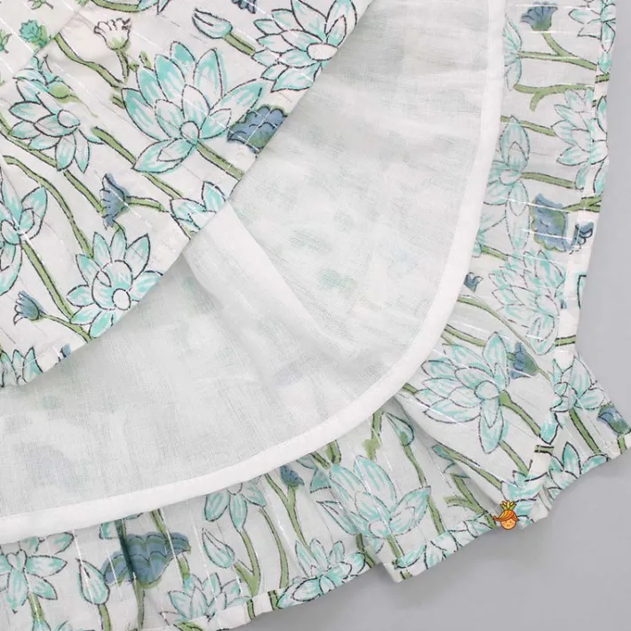 Clearance Beads Hand Embroidered Yoke Tie Up Straps Dress Twinning Sets | Dresses & Sets