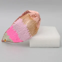 New Beautiful Colour Block Sequined Hair Band Hair Accessories | Hair Bands