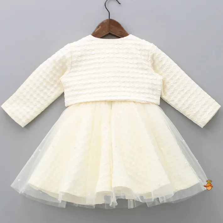 Discount Beautiful Cream Bowie Dress With Jacket And Matching Head Band With Booties Dresses & Sets | Dresses