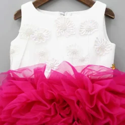 Fashion Beautiful Cut Dana And Sequins Work Ruffled Dual Tone Scuba Dress Dresses & Sets | Dresses