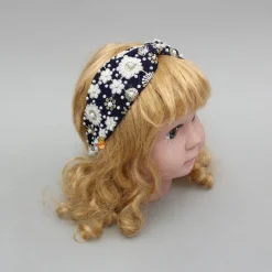 Sale Beautiful Embroidered Blue Hair Band Hair Accessories | Hair Bands