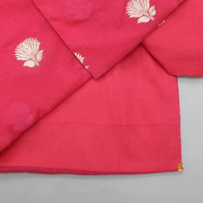 Fashion Beautiful Embroidered Ethnic Pink Kurta With Pyjama BOY Indian Ethnic Wear | Ethnic Sets