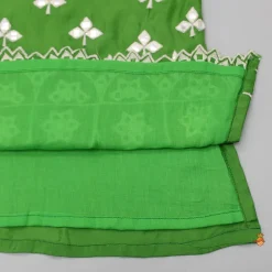 Online Beautiful Faux Mirror Work Green Kurti And Pleated Sharara Ethnic Wear | Palazzos & Shararas