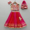 Clearance Beautiful Heavy Thread Embroidered Top With Dual Toned Lehenga And Dupatta With Hair Clip Ethnic Wear | Lehengas & Ghagras