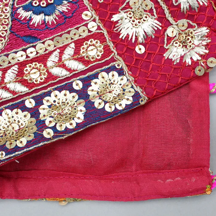 Clearance Beautiful Heavy Thread Embroidered Top With Dual Toned Lehenga And Dupatta With Hair Clip Ethnic Wear | Lehengas & Ghagras