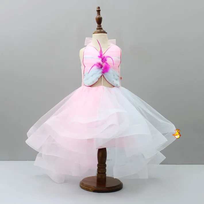 Clearance Beautiful High Low Butterfly Halter Neck Dress Dresses & Sets | Dresses