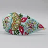 Outlet Beautiful Intricate Embroidered Blue Hair Band Hair Accessories | Hair Bands