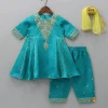 New Beautiful Sequins Work Kurti With Pant And Net Dupatta Ethnic Wear | Churidars & Salwars