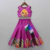 Discount Beautiful Traditional Applique Work Magenta Top And Lehenga Ethnic Wear | Lehengas & Ghagras