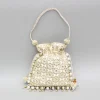 New Beige Embroidered Potli Bag Bags
