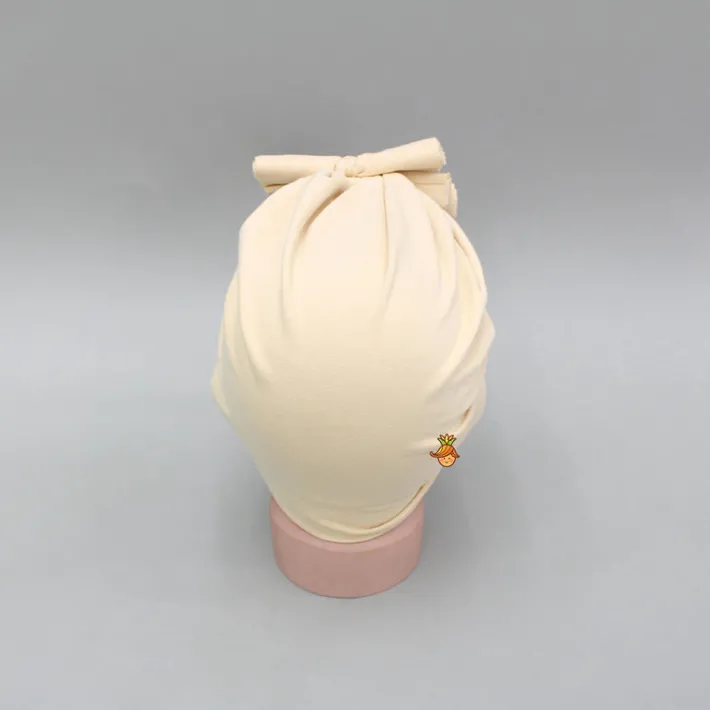 Clearance Beige Head Band With Knotted Bows Hair Accessories | Head Bands