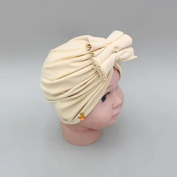 Clearance Beige Head Band With Knotted Bows Hair Accessories | Head Bands