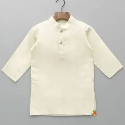 Outlet Beige Kurta With Multicolour Embroidered Jacket And Pyjama BOY Indian Ethnic Wear | Ethnic Sets