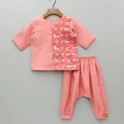 Outlet Bird Embroidered Top And Pyjama BOY Baby Essentials | Infant Clothing