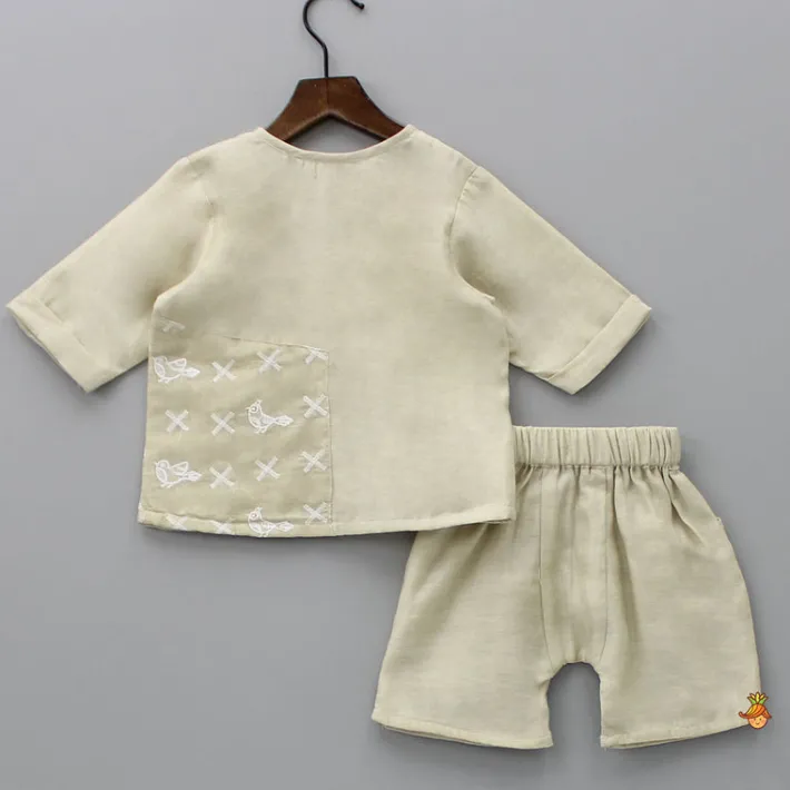 Hot Bird Embroidered Top And Shorts BOY Baby Essentials | Infant Clothing