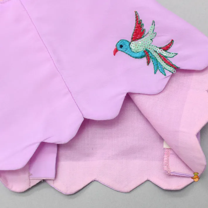 Best Bird Embroidered Top And Lehenga With Net Dupatta Ethnic Wear | Lehengas & Ghagras