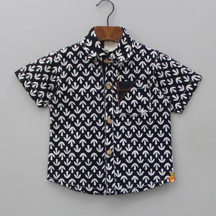 Online Black And White Printed Shirt BOY Twinning Sets | Shirts & Tees