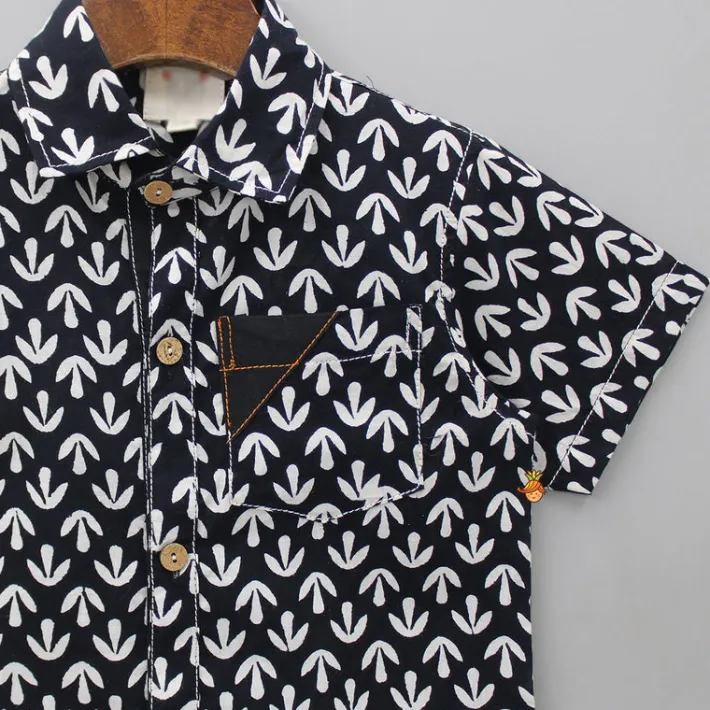 Online Black And White Printed Shirt BOY Twinning Sets | Shirts & Tees