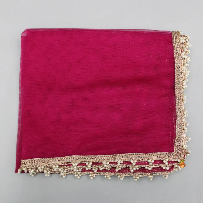 New Black Chanderi Embroidered Top And Palazzo With Dupatta Ethnic Wear | Palazzos & Shararas