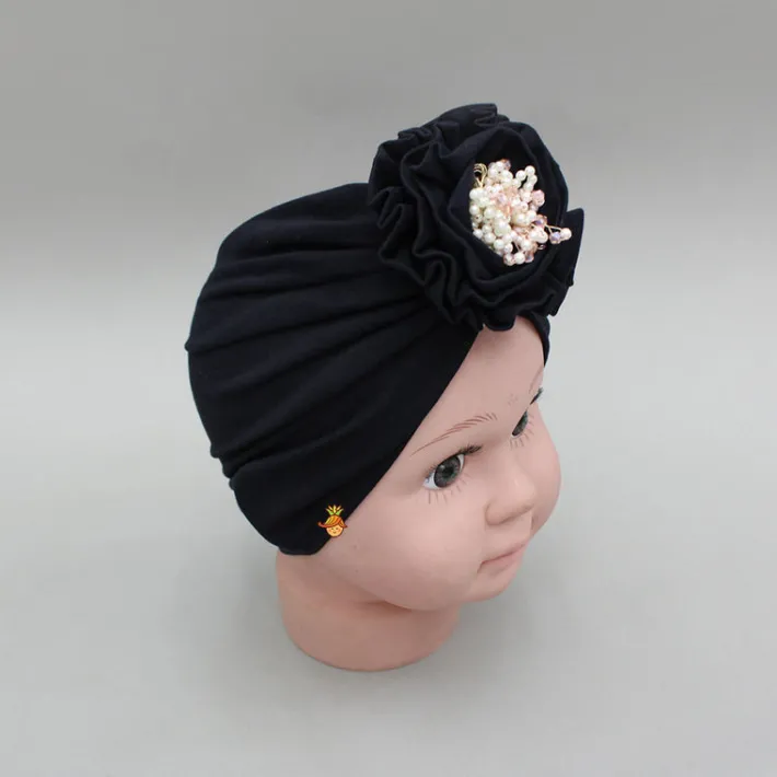 Hot Black Decorative Flower Embellished Head Band Hair Accessories | Head Bands