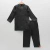 Clearance Black Embellished Kurta And Pant BOY Indian Ethnic Wear | Ethnic Sets