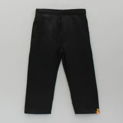 Clearance Black Embellished Kurta And Pant BOY Indian Ethnic Wear | Ethnic Sets