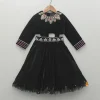 Fashion Black Embellished Top With Attached Dupatta And Lehenga Ethnic Wear | Lehengas & Ghagras