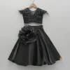 Discount Black Embroidered Embellished Top And Lehenga Ethnic Wear | Lehengas & Ghagras