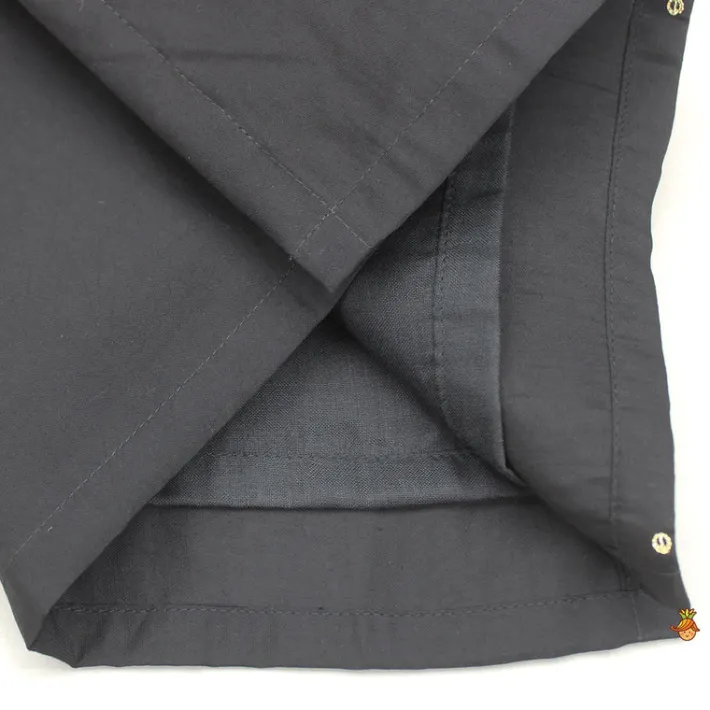 Fashion Black Hand Embroidered Kurta And Pyjama BOY Indian Ethnic Wear | Ethnic Sets